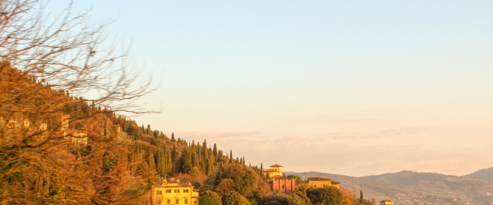 The Best Place to See the Sunset Over Florence sunset over florence Italian villa