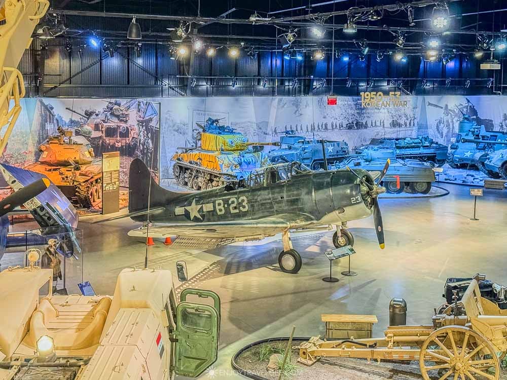 Biplane on display at the American Heritage Museum in Hudson, Massachusetts