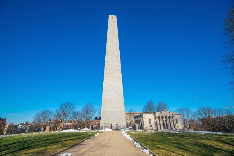 Massachusetts military museums - Bunker Hill Monument in Charlestown, Boston