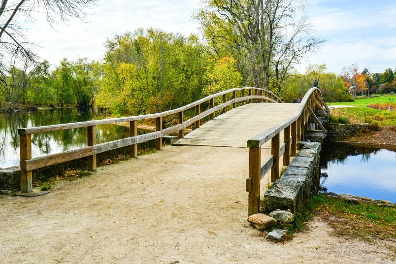 Old North Bridge in Concord, Massachusetts