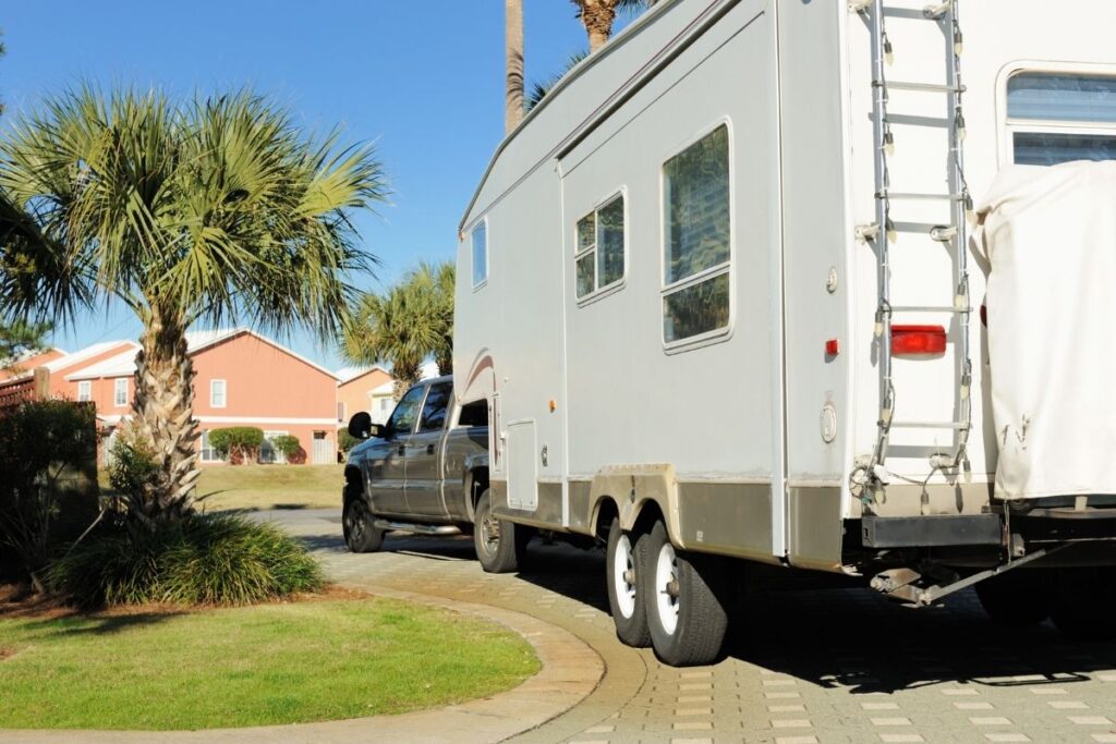 Secure RV park with gated entry
