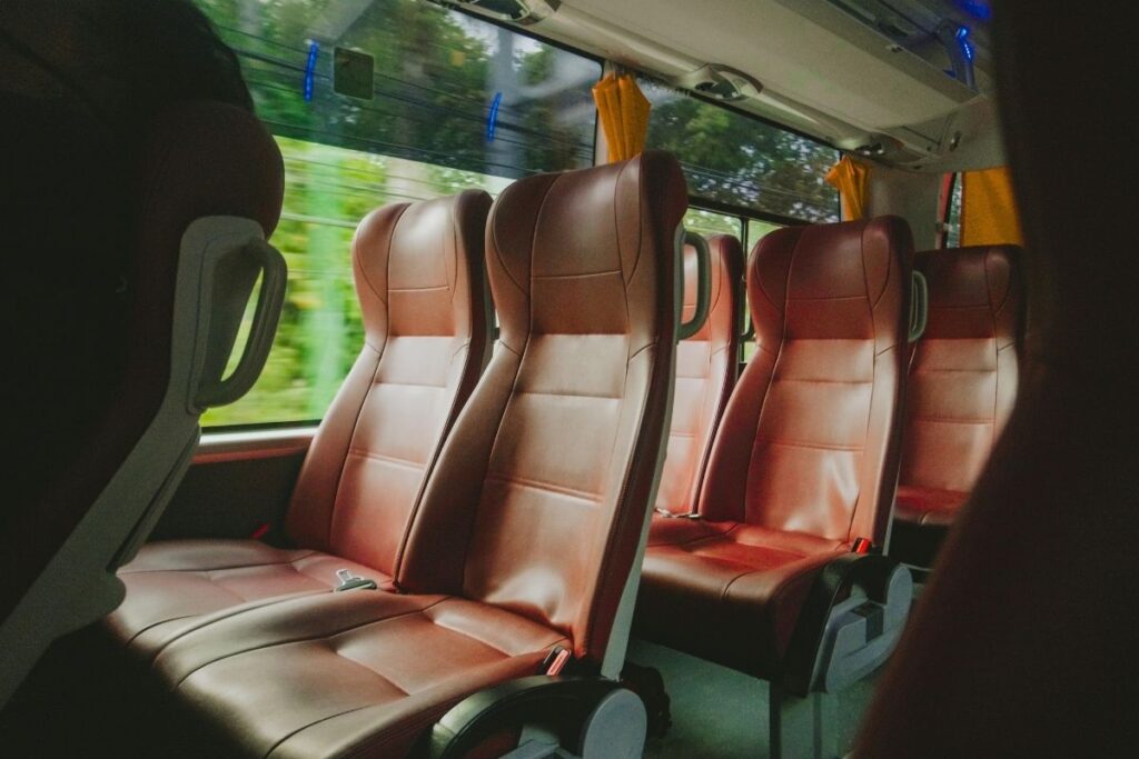 Group Travel Made Easy: 10 Benefits of Charter Bus Services 3 comfortable and spacious charter bus seats