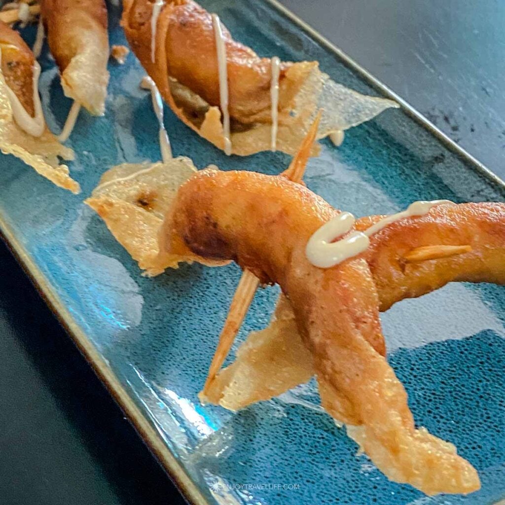 A plate of crisp fried tapas at Casa Montalván in Seville.