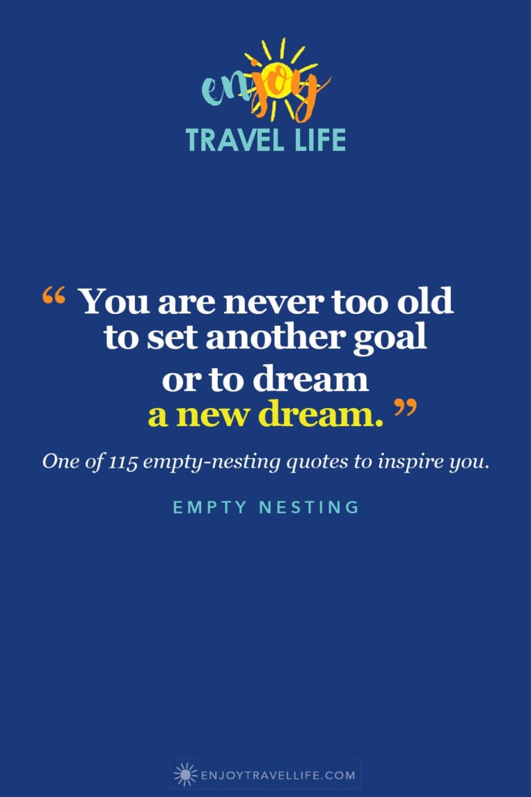 Quote pin on navy: You are never too old to set another goal or to dream a new dream.