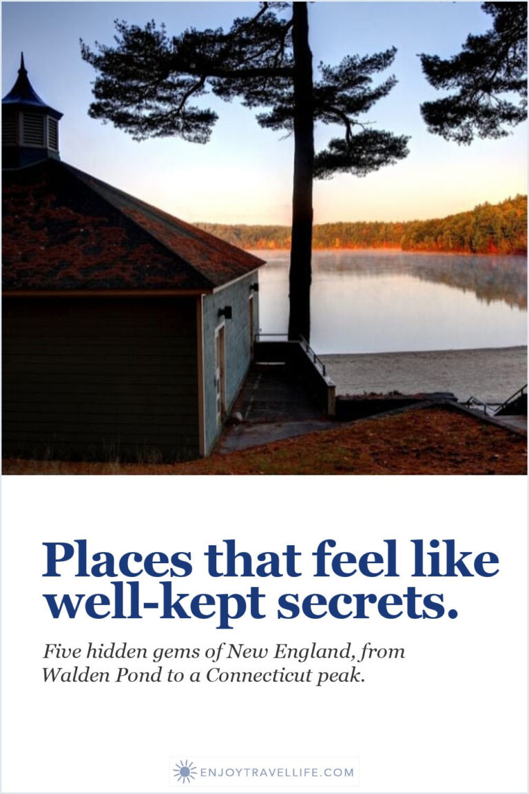 A boathouse on the shore of Walden Pond at dawn.